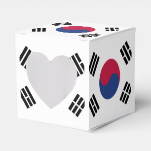 Caixinha De Lembrancinhas Emblema de Sinalizador da Coreia do Sul