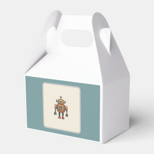 Caixinha De Lembrancinhas Entre no Gear Robot Birthday - Pequeno Robô