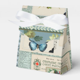 Caixinha De Lembrancinhas Ephemera Vintage com design de Flores