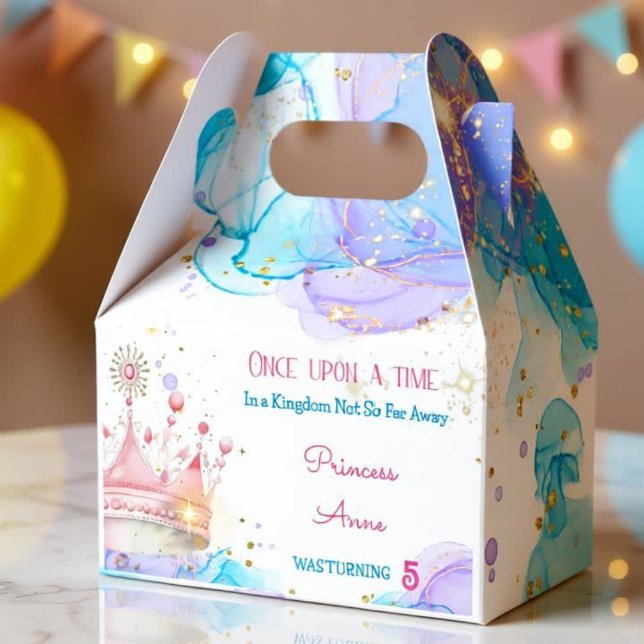 Caixinha De Lembrancinhas Era uma vez, Princesa Birthday (Criador carregado)
