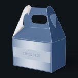 Caixinha De Lembrancinhas Escrita de Monograma Elegante e Editável | Azul<br><div class="desc">Totalmente personalizável e design de monograma elegante,  edite como desejar!</div>