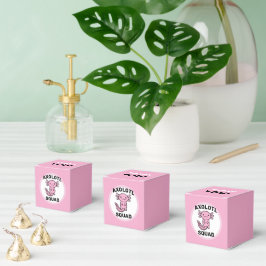 Caixinha De Lembrancinhas Esquadrão de Axolote fofo engraçado personalizável