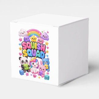 Caixinha De Lembrancinhas Esquadrão Squish Panda Arco-íris Brilhante Unicórn