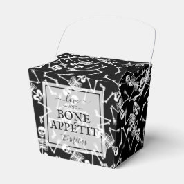 Caixinha De Lembrancinhas Esqueletos no Dia das Bruxas Negras