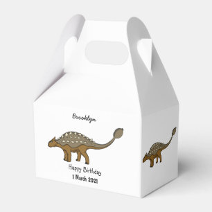 Caixinha De Lembrancinhas Esta manada de dinossauros blindados de ankylosaur