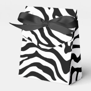Caixinha De Lembrancinhas Estampa listrada de zebra preta e branca