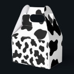 Caixinha De Lembrancinhas Estatela Preto & Branco de Couro de Vaca<br><div class="desc">Itens correspondentes disponíveis.</div>