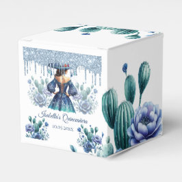 Caixinha De Lembrancinhas Estilo mexicano personalizado Quinceañera Royal Bl