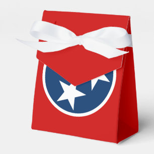 Caixinha De Lembrancinhas Estrelas brancas da bandeira do Tennessee