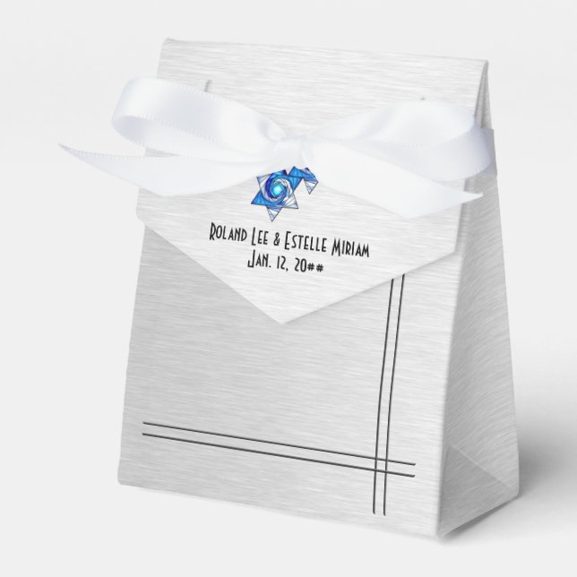 Caixinha De Lembrancinhas Estrelas de bloqueio (personalizadas) (Frente)