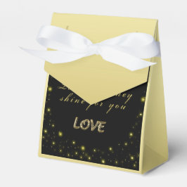 Caixinha De Lembrancinhas Estrelas Douradas personalizadas e brilhantes a pr