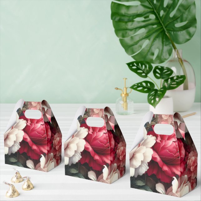 Caixinha De Lembrancinhas Eterno Rosa Floral Charme (Múltiplo)