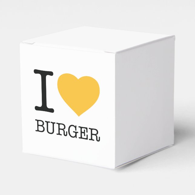 CAIXINHA DE LEMBRANCINHAS EU AMO BURGER (Frente)