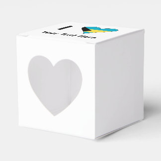 Caixinha De Lembrancinhas Eu Amo (Coração com Bandeira das Bahamas) Personal