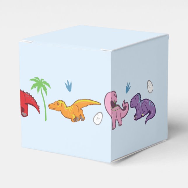 Caixinha De Lembrancinhas Eu Amo Dinossauros! (Fofos) (Frente)