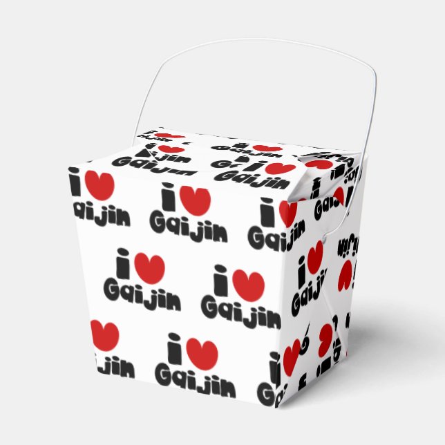 Caixinha De Lembrancinhas Eu coração Gaijin (Frente)