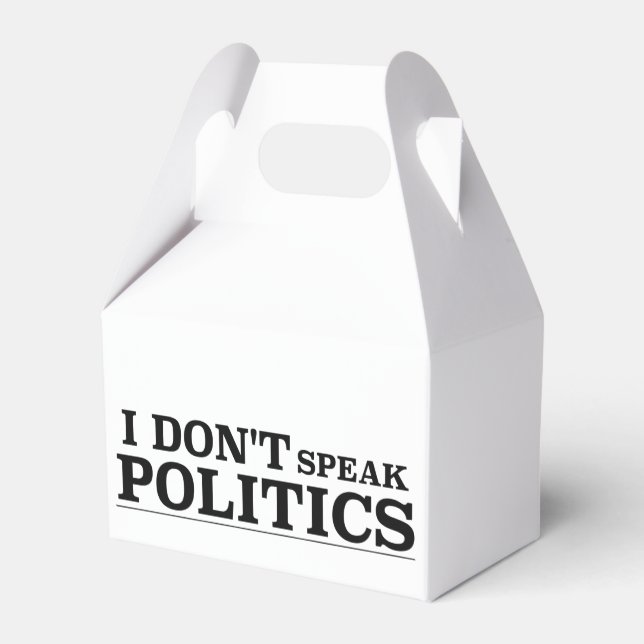 Caixinha De Lembrancinhas Eu não falo de política (Verso)