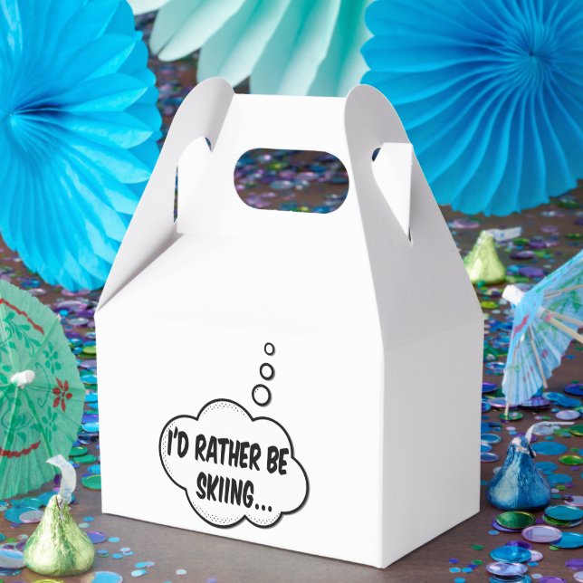 Caixinha De Lembrancinhas Eu Preferencialmente De Esquiar (Festa)