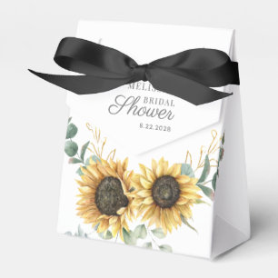 Caixinha De Lembrancinhas Eucalyptus Sunflower Chá de panela