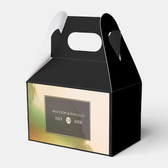 Caixinha De Lembrancinhas Fab Chartreuse 🤵 Arranjo e Na moda (Frente)