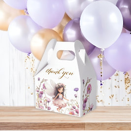 Caixinha De Lembrancinhas Fada Lavanda flor silvestre pixie aniversário