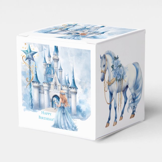 Caixinha De Lembrancinhas Fairy Tale Princess Castle Girl Birday (Frente)