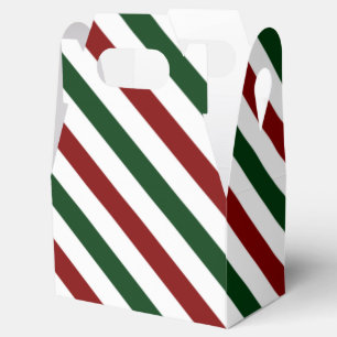 Caixinha De Lembrancinhas Faixas de Natal Personalizáveis