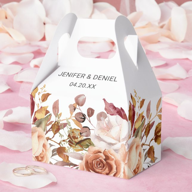 Caixinha De Lembrancinhas Fall Autumn Deixa Casamento Russo de Boho (Casamento)