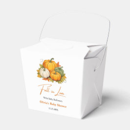 Caixinha De Lembrancinhas Fall in Love Autumn Rustic Pumpkin Baby Shower  