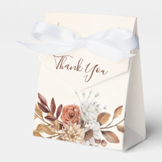Caixinha De Lembrancinhas Fall Rustic Floral Wedding Favor Box
