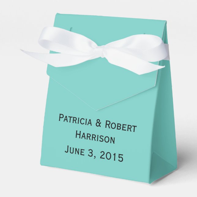 Caixinha De Lembrancinhas Famous Blue Wedding | Favor Box (Frente)