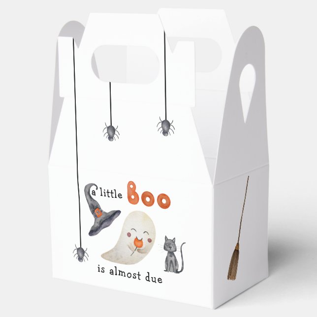 Caixinha De Lembrancinhas Fantasma bonito - chá de fraldas (Aberto)