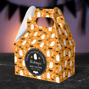 Caixinha De Lembrancinhas Fantasmas bonitos Bats Laranja Chá de fraldas Obri