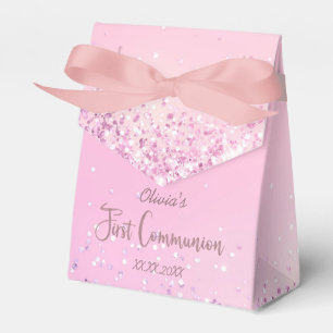 Caixinha De Lembrancinhas faux glitter First Commune