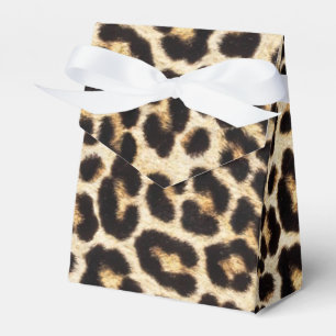 Caixinha De Lembrancinhas Faux Lepard fur Bonito