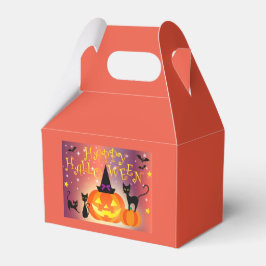 Caixinha De Lembrancinhas Favor Box Decorado Jack-O'- Lantern Halloween