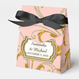 Caixinha De Lembrancinhas Favor Box Glam Old Hollywood Regency Black Tie