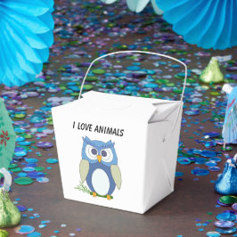 Caixinha De Lembrancinhas Favor Box "I Love Animal"