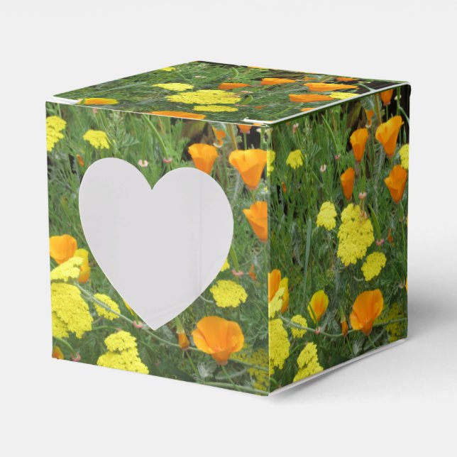 Caixinha De Lembrancinhas Favor Box Window California Wildflower (Frente)