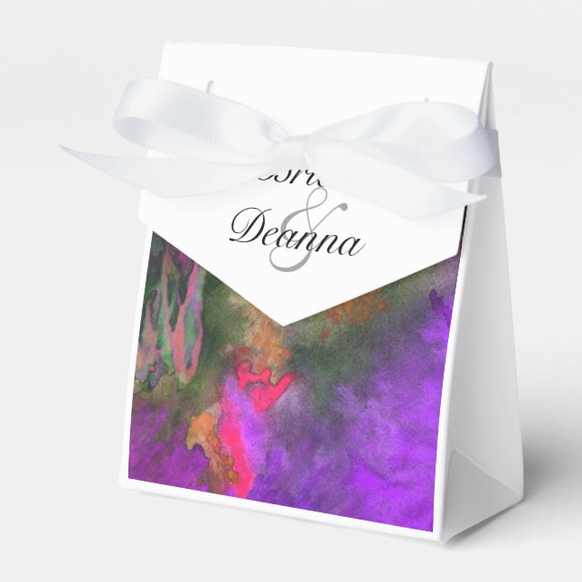 Caixinha De Lembrancinhas Favor da Fusão Roxa (Frente)