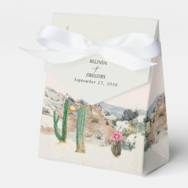 Caixinha De Lembrancinhas Favor de casamento Boho Cactus Deserto Aquarela
