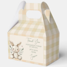 Favor do Chá de fraldas Neutro de Boho Bunny