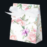 Caixinha De Lembrancinhas Favor do Partido Box-Floral Impressão<br><div class="desc">Caixa de favores de festas mostrada em um adorável design impressão floral multicolor. Cor Branco Personalize este item ou comprar como está. Imagem do stock freepik.com</div>