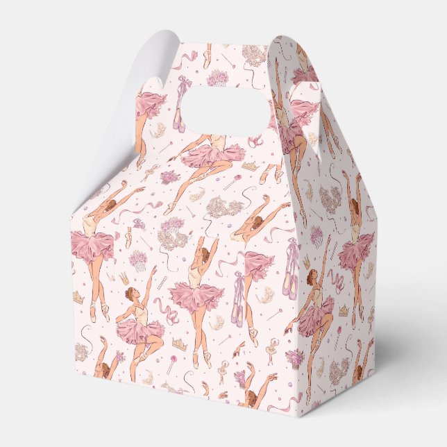 Caixinha De Lembrancinhas Favoritos para festas de Ballerina - Aniversário - (Frente)