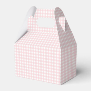Caixinha De Lembrancinhas Faye e Lauren Blush Gingham
