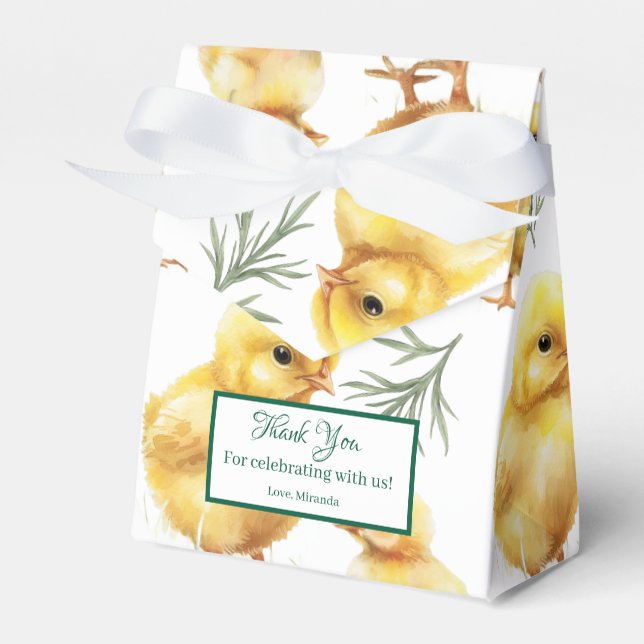 Caixinha De Lembrancinhas Fazenda de frango (Frente)