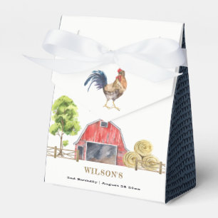 Caixinha De Lembrancinhas Fazenda de frango vermelho Aniversário de criança 