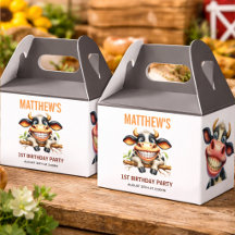 Fazenda de Vaca Louca Fofa Tema de 1º Aniversário