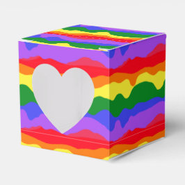 Caixinha De Lembrancinhas Fazendo o Rainbow Stripes Pride Party