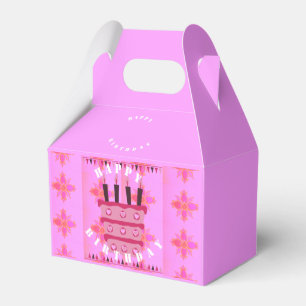 Caixinha De Lembrancinhas Feliz aniversário com amor e muito mais